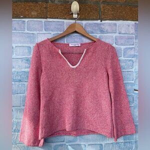 Amina Rubinacci Women Pink Pullover Sweater Size 44/S